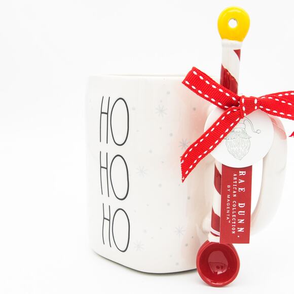 Rae Dunn Christmas Mug, North Pole Santa Mug with Spoon, 16oz Ceramic Coffee Cup - Picture 10 of 10